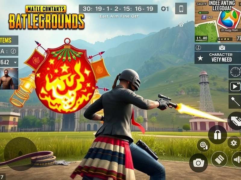 PUBG Master Titan mobile interface showing character selection